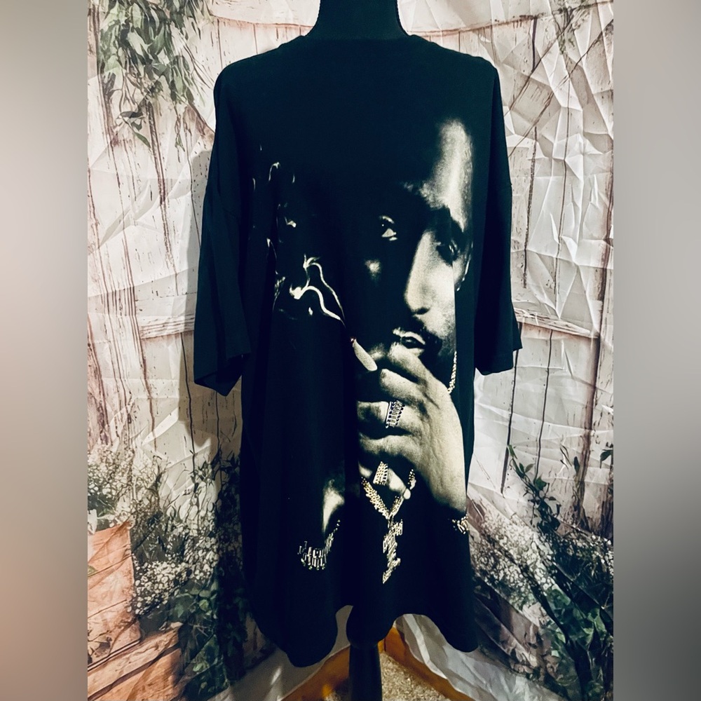 Tupac Shakur Jewel studded Vintage Heavy Weight shirt sz Men 2XL